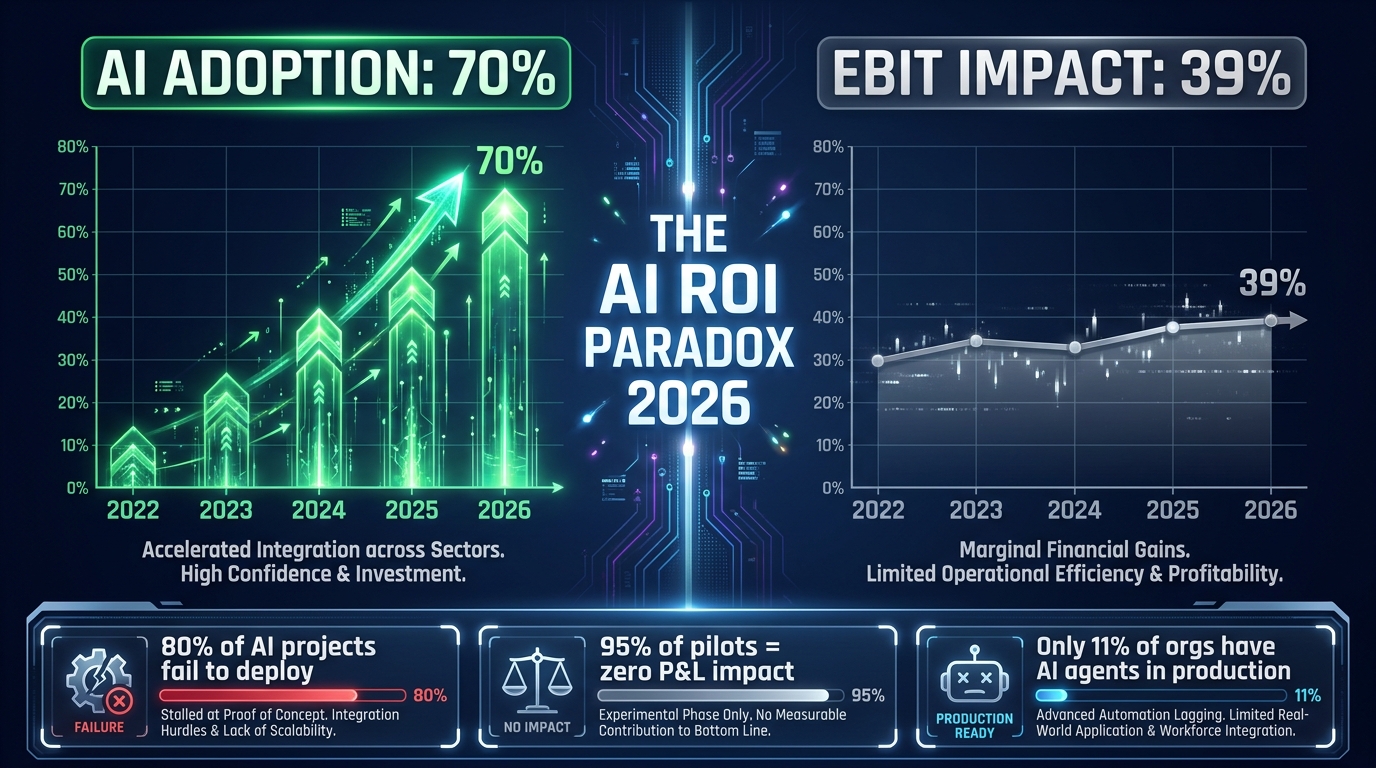 The AI Automation ROI Reckoning: Why 79% of Enterprises See Zero EBIT Impact — and the Measurement Architecture That Changes the Math