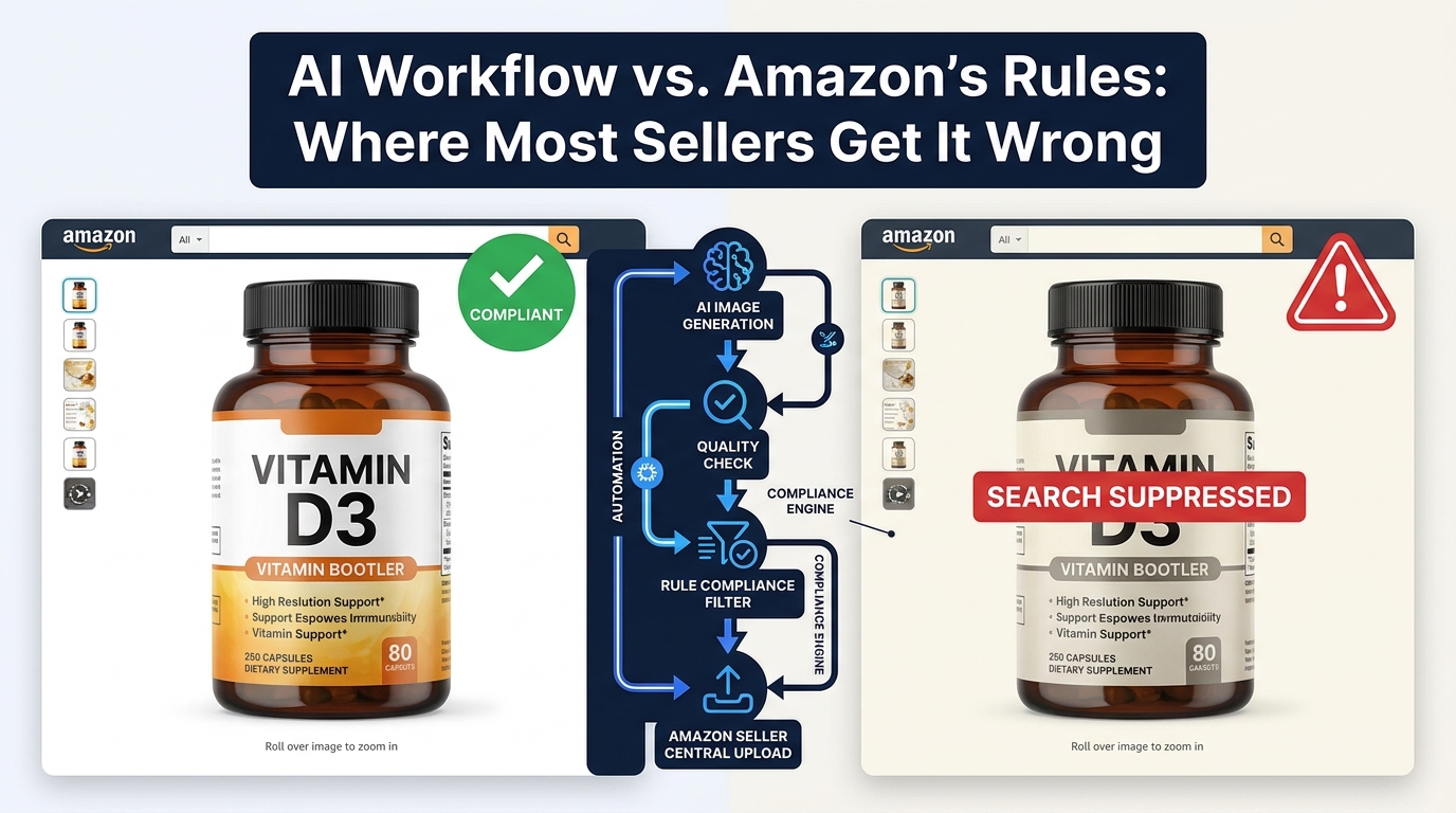 How to Build an AI Image Workflow That Amazon’s Enforcement System Won’t Touch