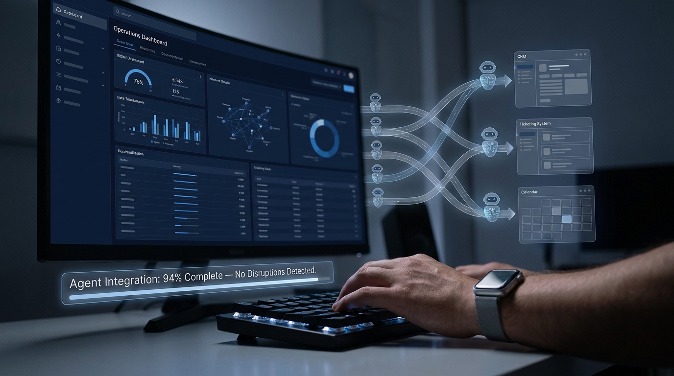 The Quiet Ship: How Operators Are Embedding AI Agents Into Client Ops Without Blowing Up the Relationship