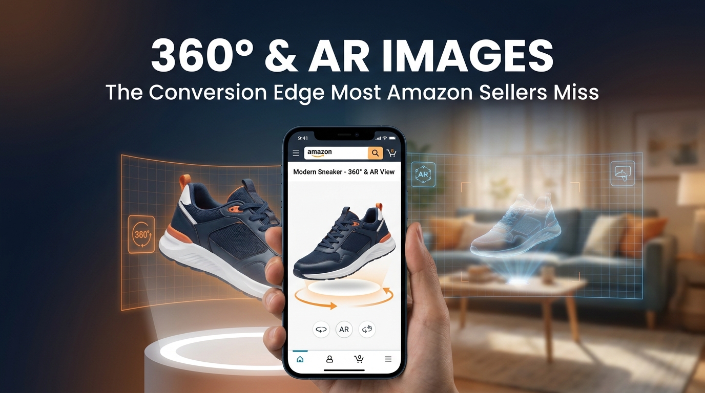Why Your Amazon Listings Are Invisible to Your Best Customers (And How 360° and AR Images Fix That)