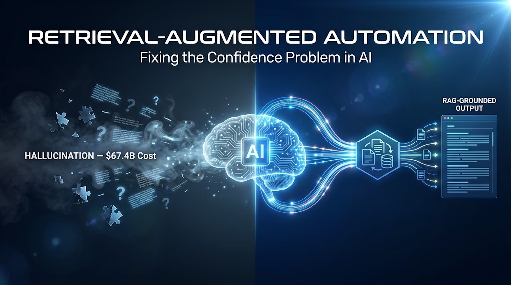 When AI Makes Things Up: How Retrieval-Augmented Automation Actually Solves the Hallucination Problem