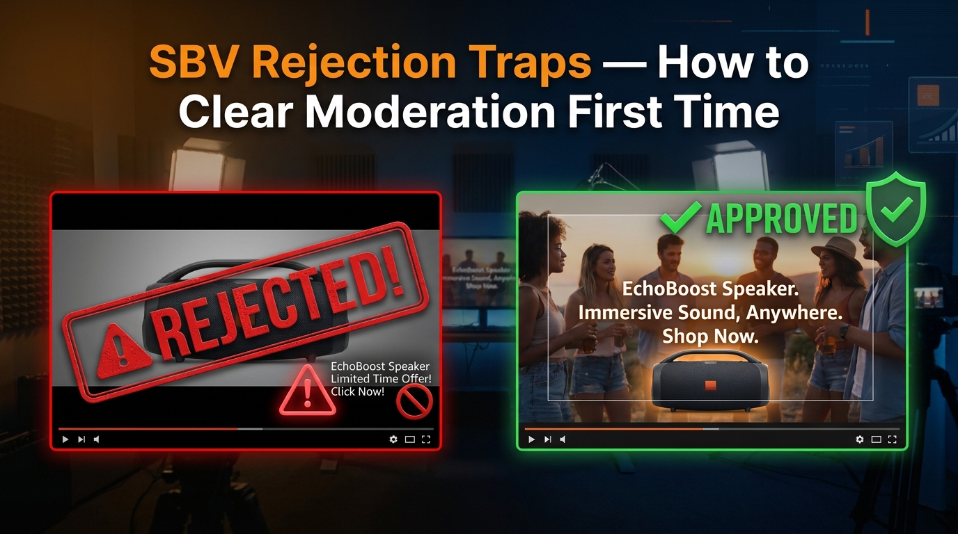 Amazon’s SBV Creative Rules: The Rejection Patterns Nobody Warns You About (And How to Clear Moderation First Time)