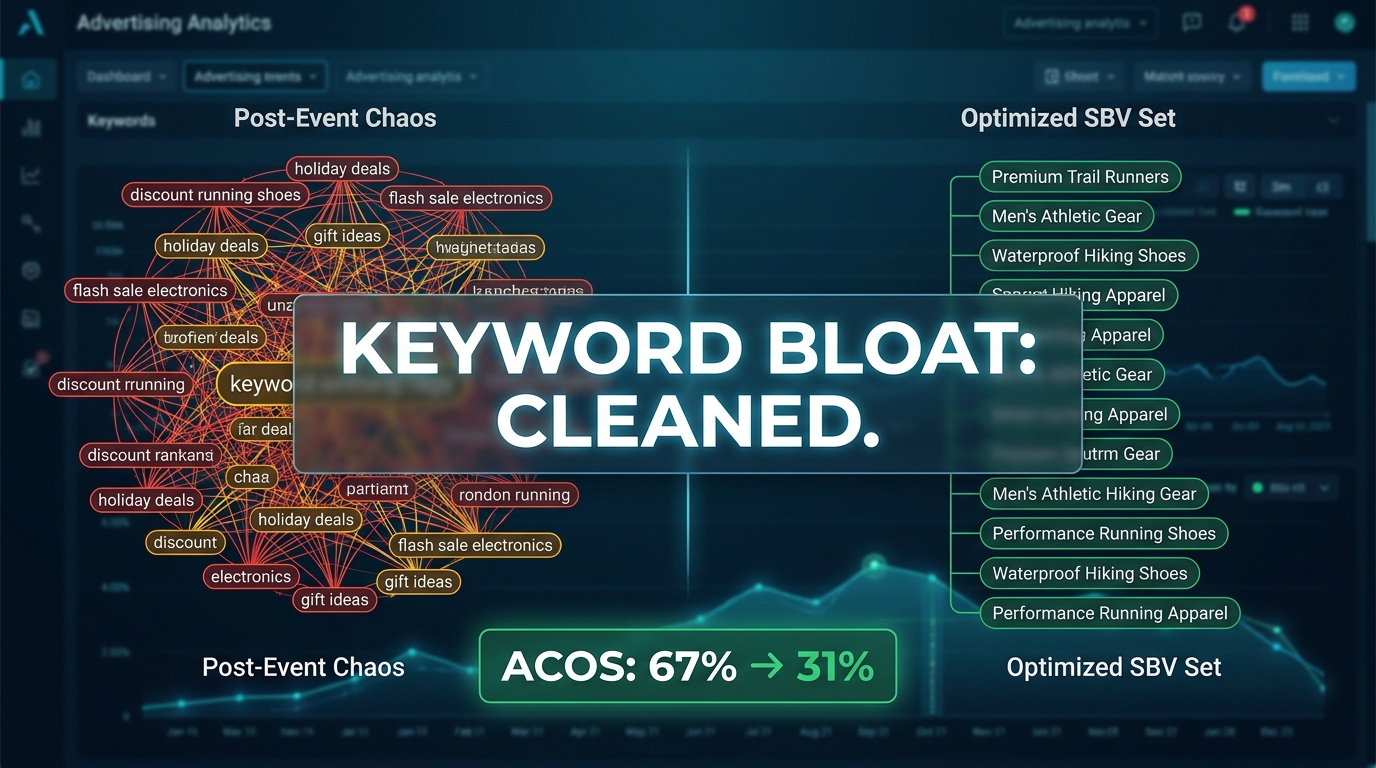 SBV Keyword Bloat After the Sale: A Data-Driven Cleanup Framework for Sponsored Brands Video