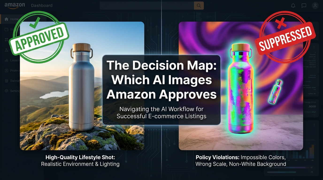 The AI Image Workflow Decision Map: How to Know Which Images Amazon Will Approve (Before You Build Them)