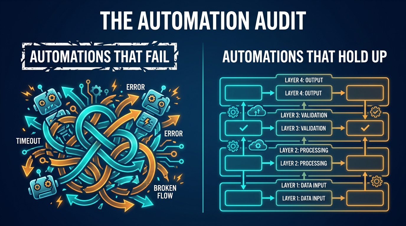 The Automation Audit: How to Identify, Prioritize, and Build AI Workflows That Actually Hold Up