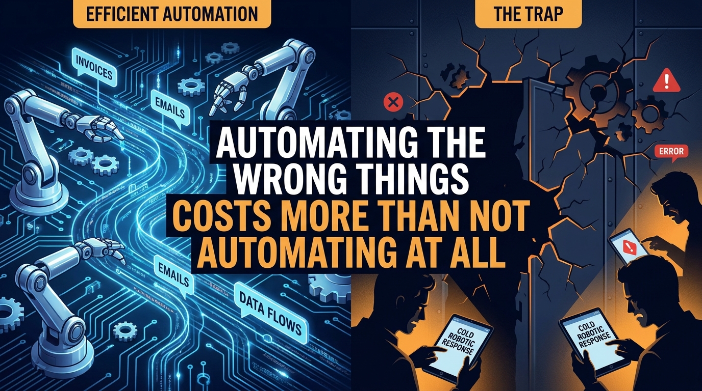 The Automation Trap: Why Automating the Wrong Things Costs More Than Not Automating at All