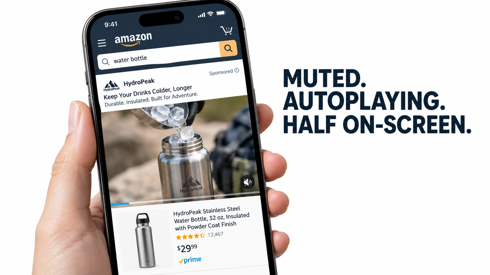 Muted, Autoplaying, Half On-Screen: How to Build Amazon Sponsored Brands Video for the Way Shoppers Actually Watch