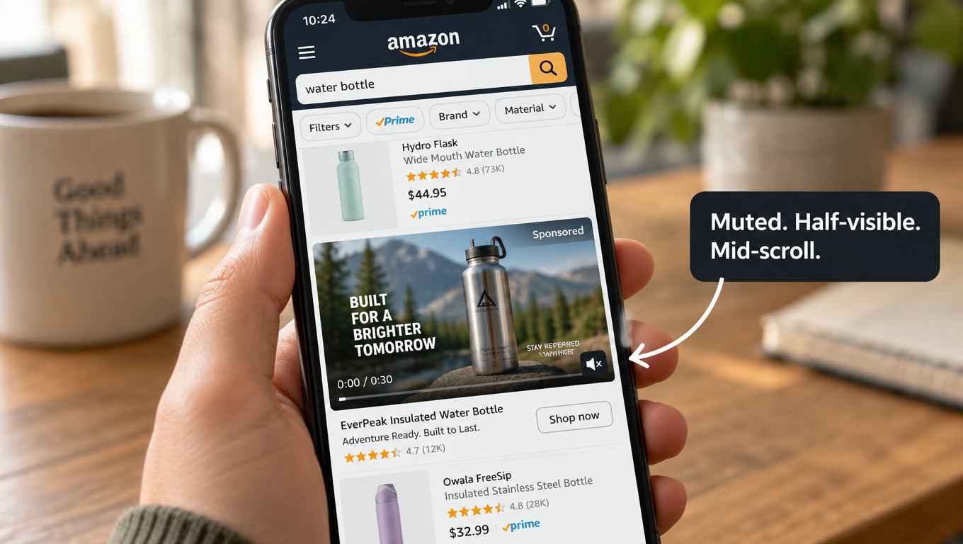 What Shoppers Actually See in a Sponsored Brands Video (And Why Most Brands Edit for the Wrong Viewer)